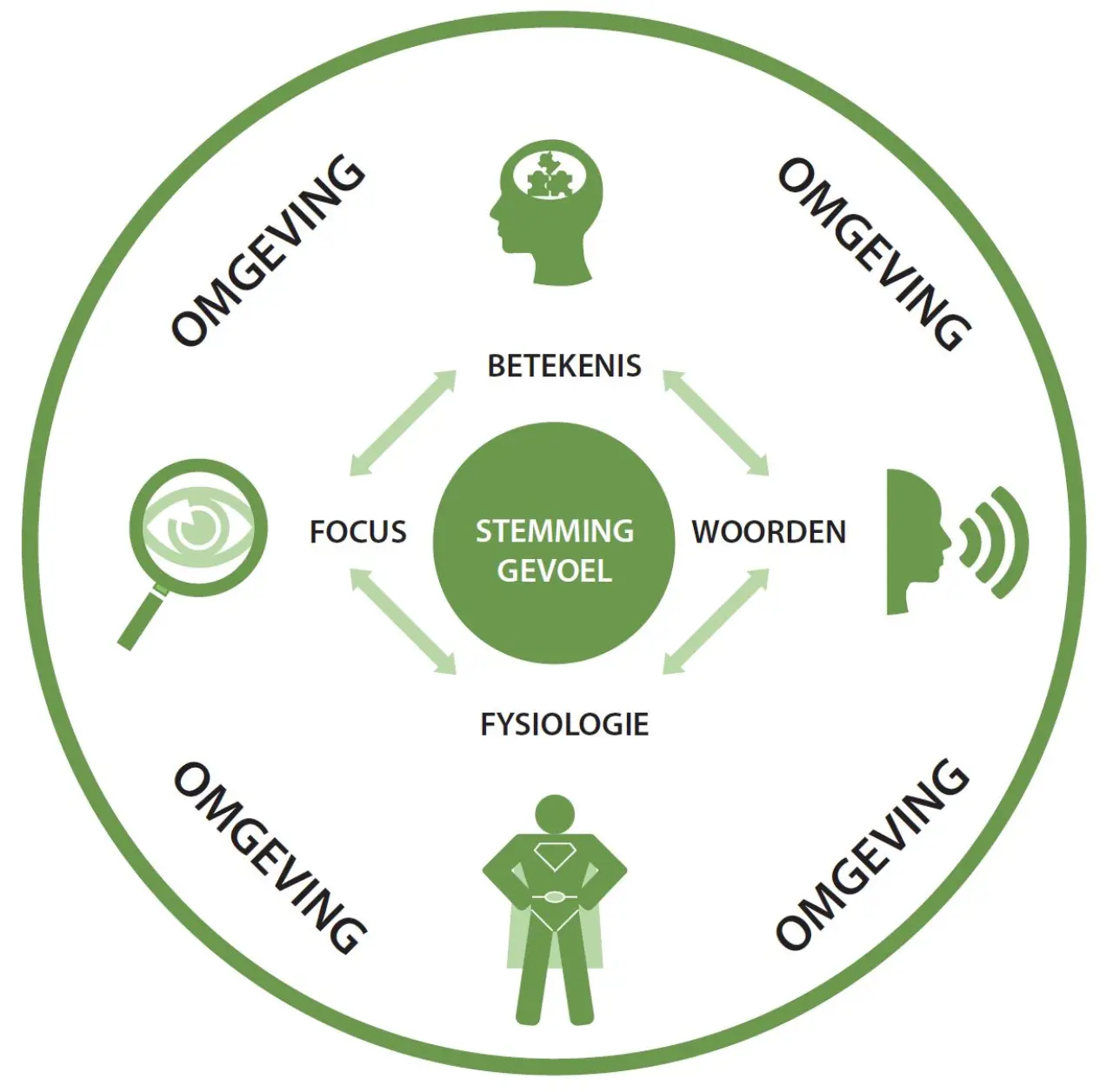 Model Emotionele Thermostaat snel beter in je vel met 4 knoppen Betekenis Focus Woorden Fysiologie